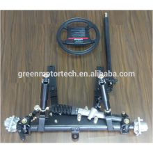 Car suspension system with steel